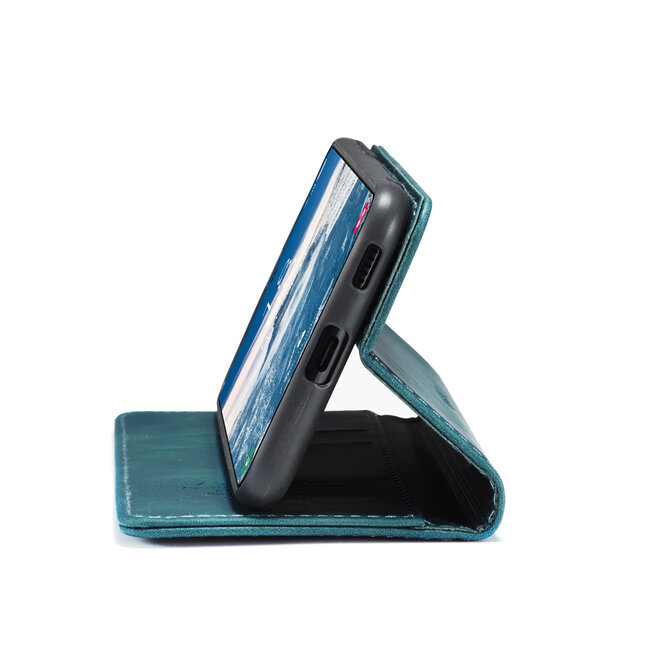 Caseme - Telefoonhoesje geschikt voor Samsung Galaxy A15 - Wallet Book Case - Met Magnetische Sluiting - Blauw