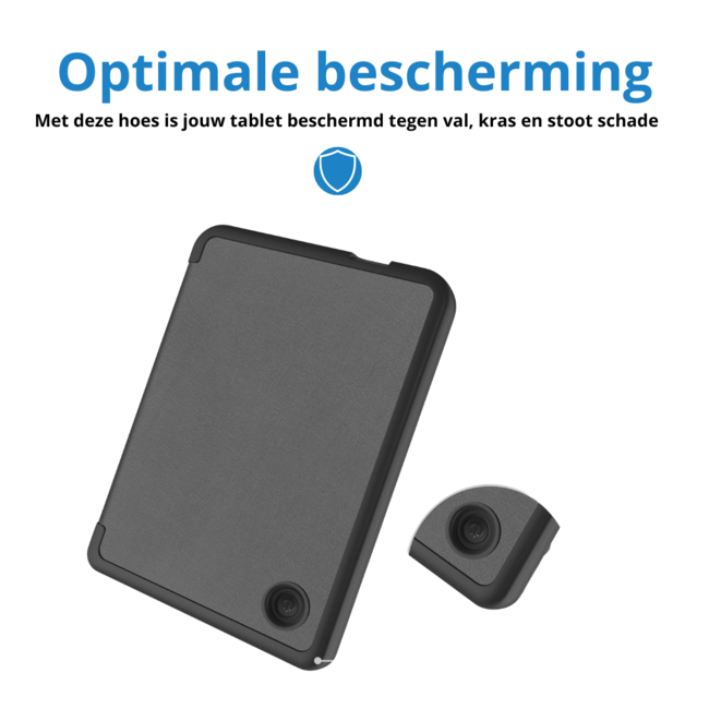 Case2go - Hoes geschikt voor Kobo Clara Colour/ BW - Sleepcover - Auto/Wake functie - Grijs