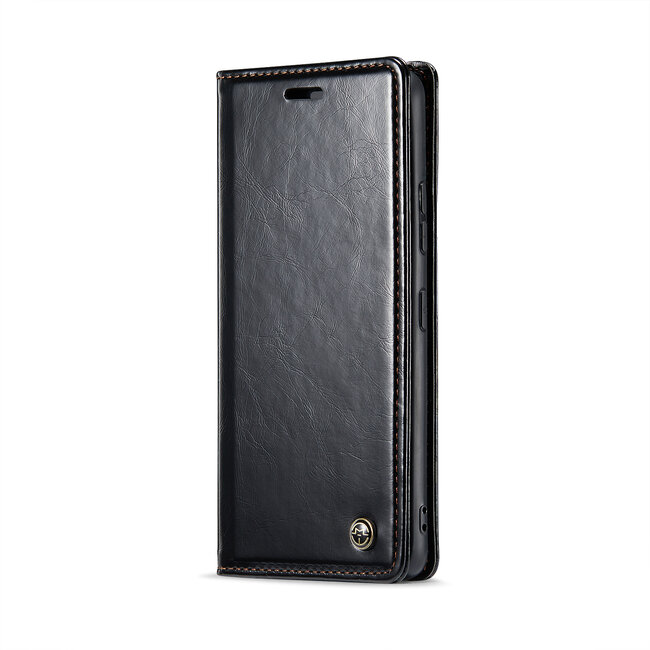 CaseMe - Telefoonhoesje geschikt voor Xiaomi Redmi Note 13 4G - Flip Wallet Case - Magneetsluiting - Zwart