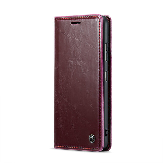 CaseMe - Telefoonhoesje geschikt voor Xiaomi Redmi Note 13 Pro 5G - Flip Wallet Case - Magneetsluiting - Rood