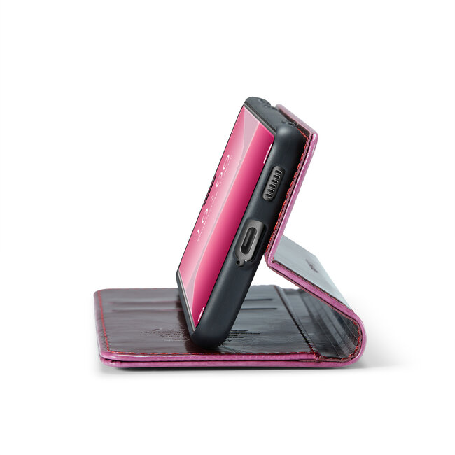 CaseMe - Telefoonhoesje geschikt voor Xiaomi Redmi Note 13 Pro 5G - Flip Wallet Case - Magneetsluiting - Rood