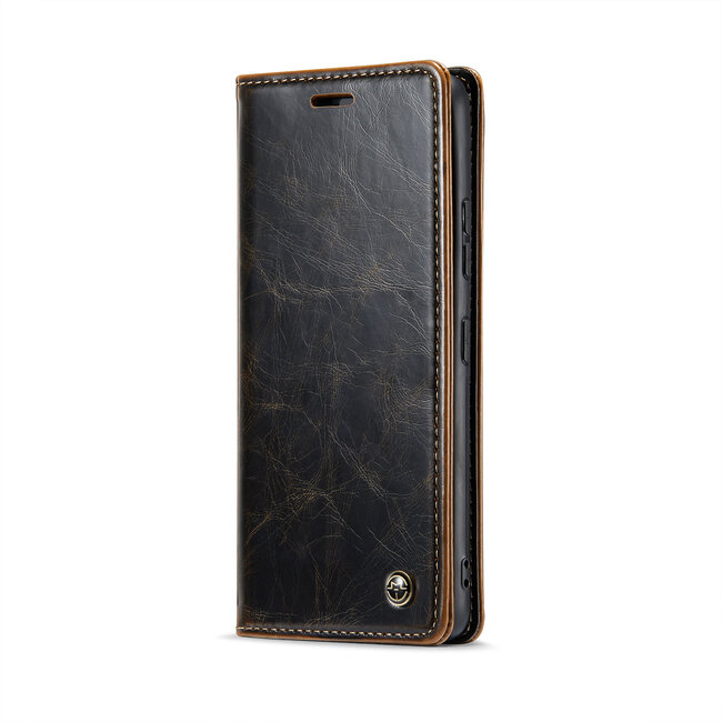 CaseMe - Telefoonhoesje geschikt voor Xiaomi Redmi Note 13 Pro 5G - Flip Wallet Case - Magneetsluiting - Bruin