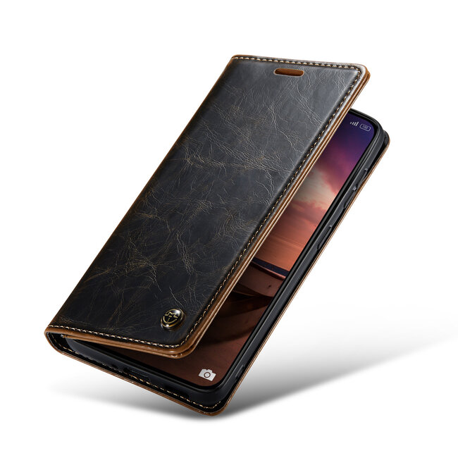 CaseMe - Telefoonhoesje geschikt voor Xiaomi Redmi Note 13 Pro 5G - Flip Wallet Case - Magneetsluiting - Bruin