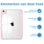 Case2go - Tablet hoes geschikt voor Apple iPad Air 13 (2024) - Acrylic Trifold case met Pencil houder - Roze