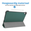 Hoes geschikt voor Apple iPad Air (2024) - 13 Inch - Tri-Fold Book Case met Stylus Pen houder - TPU - Donkergroen