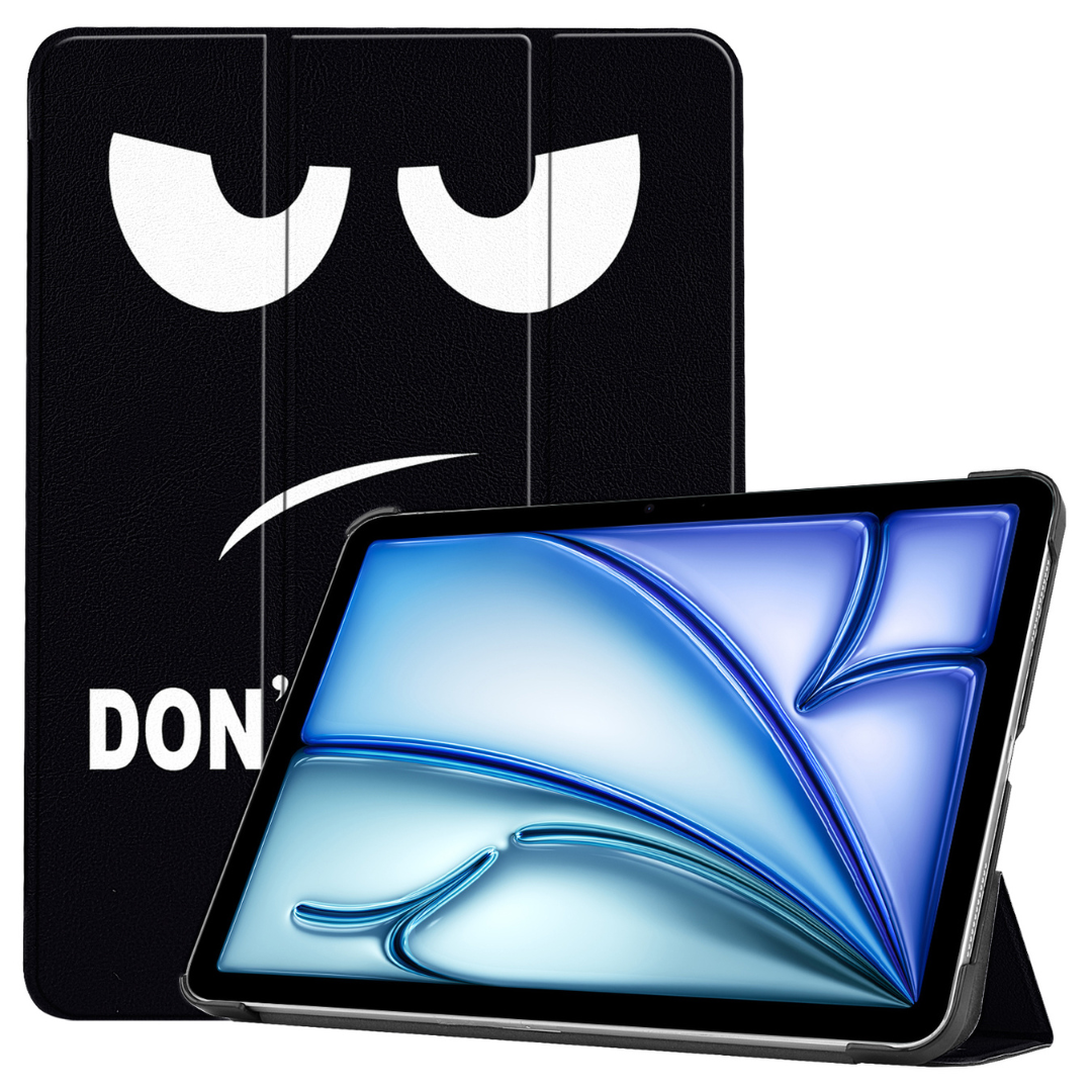 Case2go - Tablet hoes geschikt voor Apple iPad Air 13 (2024) / Apple iPad Air 13 (2025) - Tri-fold hoes - Auto/Wake functie - Don't Touch Me afbeelding