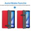 Hoes geschikt voor Apple iPad Air 13 (2025) / iPad Air 13 (2024) - 13 Inch - Tri-Fold Book Case met Stylus Pen houder - TPU - Rood