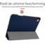 Hoozey - Tablet hoes geschikt voor Apple iPad Air (2024) - Tri-fold Case met Auto/Wake Functie - Met Pencilhouder - 11 inch - Donker Blauw