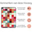 Hoozey - Tablet hoes geschikt voor iPad Air (2024) - Tri-fold hoes met auto/wake functie - 11 inch - Blocks