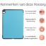 Hoozey - Tablet hoes geschikt voor iPad Air (2024) - Tri-fold hoes met auto/wake functie - 11 inch - Lichtblauw