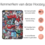 Hoozey - Tablet hoes geschikt voor iPad Air (2024) - Tri-fold hoes met auto/wake functie - 11 inch - Graffiti