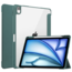 Hoozey Hoozey - Tablet hoes geschikt voor iPad Air (2024) - Acrylic Trifold case met Pencil houder - 11 inch - Donkergroen