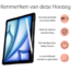 Hoozey - Tablet hoes geschikt voor iPad Air (2024) - Acrylic Trifold case met Pencil houder - 11 inch - Zwart