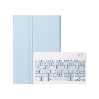 Case2go Case2go - Bluetooth Toetsenbord hoes geschikt voor Apple iPad Air 11 (2024) - QWERTY - Auto Wake/Sleep functie - Met Pencil Houder - Licht Blauw