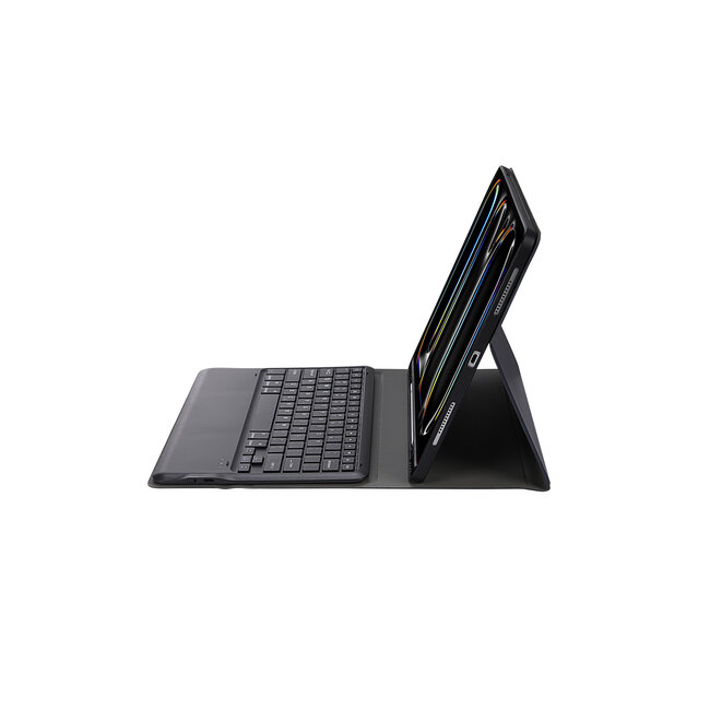 Case2go - Bluetooth Toetsenbord hoes geschikt voor Apple iPad Pro 13 (2025/2024) - QWERTY - Auto Wake/Sleep functie - Met Pencil Houder - Donker Blauw