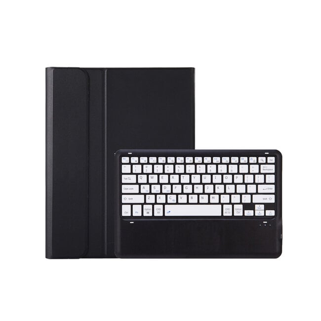 Case2go - Bluetooth Toetsenbord hoes geschikt voor Apple iPad Pro 13 (2024) - QWERTY - Auto Wake/Sleep functie - Met Pencil Houder - Zwart/Wit