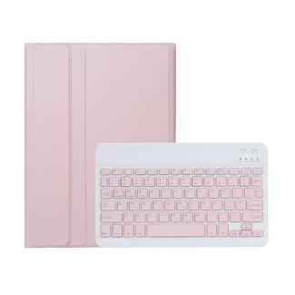 Case2go Case2go - Bluetooth Toetsenbord hoes geschikt voor Apple iPad Pro 11 (2024) - QWERTY - Auto Wake/Sleep functie - Met Pencil Houder - Roze