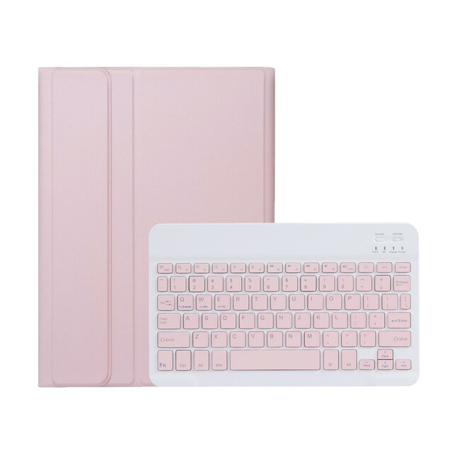 Case2go - Bluetooth Toetsenbord hoes geschikt voor Apple iPad Pro 11 (2024) - QWERTY - Auto Wake/Sleep functie - Met Pencil Houder - Roze