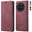 CaseMe - Telefoonhoesje geschikt voor OnePlus 12 - Wallet Book Case - Met Magnetische Sluiting - Rood