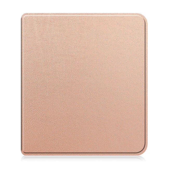 Case2go - Hoes geschikt voor Kobo Libra Colour - Flip Cover - Auto/Wake functie - TPU - Rosegoud