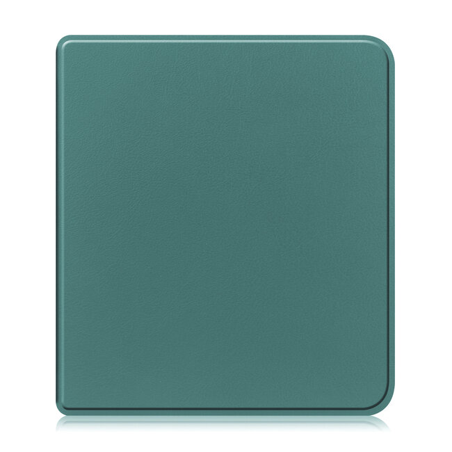 Case2go - Hoes geschikt voor Kobo Libra Colour - Flip Cover - Auto/Wake functie - TPU - Donkergroen