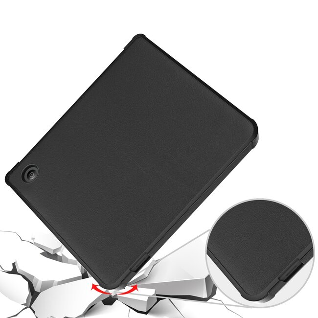 Case2go - Hoes geschikt voor Kobo Libra Colour - Flip Cover - Auto/Wake functie - TPU - Zwart