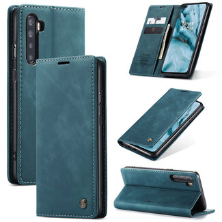 CaseMe CaseMe - Telefoonhoesje geschikt voor OnePlus Nord - Wallet Book Case - Met Magnetische Sluiting - Blauw