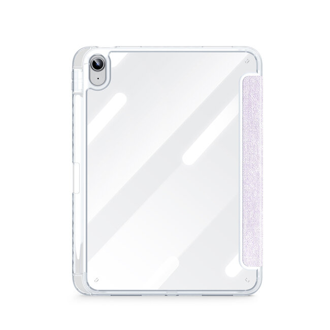Dux Ducis - Tablet hoes geschikt voor Apple iPad 10.2 (2019-2021) - Unid Tri-fold Case - Met Pencilhouder en Auto/Wake Functie - Paars