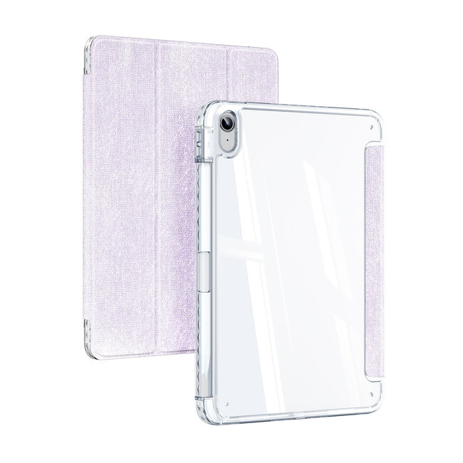 Dux Ducis - Tablet hoes geschikt voor Apple iPad 10.2 (2019-2021) - Unid Tri-fold Case - Met Pencilhouder en Auto/Wake Functie - Paars