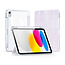 Dux Ducis - Tablet hoes geschikt voor Apple iPad 10.2 (2019-2021) - Unid Tri-fold Case - Met Pencilhouder en Auto/Wake Functie - Paars