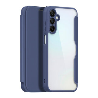 Dux Ducis Dux Ducis - Telefoon Hoesje geschikt voor de Samsung Galaxy A15 - Skin x - Book Case - Ruimte voor pasjes - Donkerblauw