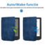 Case2go - E-reader Hoes geschikt voor PocketBook Verse / Pro - Sleepcover - Auto/Wake functie - Magnetische sluiting - Donker Blauw