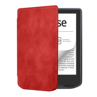 Case2go Case2go - E-reader Hoes geschikt voor PocketBook Verse / Pro - Sleepcover - Auto/Wake functie - Magnetische sluiting - Rood