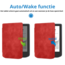 Case2go - E-reader Hoes geschikt voor PocketBook Verse / Pro - Sleepcover - Auto/Wake functie - Magnetische sluiting - Rood