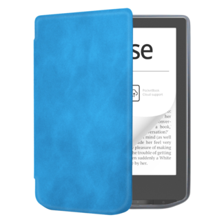Case2go Case2go - E-reader Hoes geschikt voor PocketBook Verse / Verse Pro / Verse Pro Color - Sleepcover - Auto/Wake functie - Magnetische sluiting - Licht Blauw