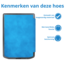 Case2go - E-reader Hoes geschikt voor PocketBook Verse / Verse Pro / Verse Pro Color - Sleepcover - Auto/Wake functie - Magnetische sluiting - Licht Blauw