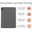 Hoozey - Tablet hoes geschikt voor Apple iPad Pro (2024) - 13 inch - Tablet hoes - Sleep Cover - Grijs