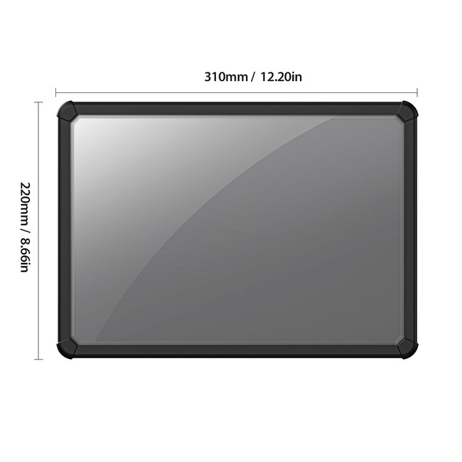 Dux Ducis - Laptoptas- Hoes geschikt voor Macbook Air 15.3 (2023/2024) - Laptophoes- Warmte ventilatie - Laptop Sleeve- Laptop Tas- 360 Bescherming - Licht gewicht - Zwart