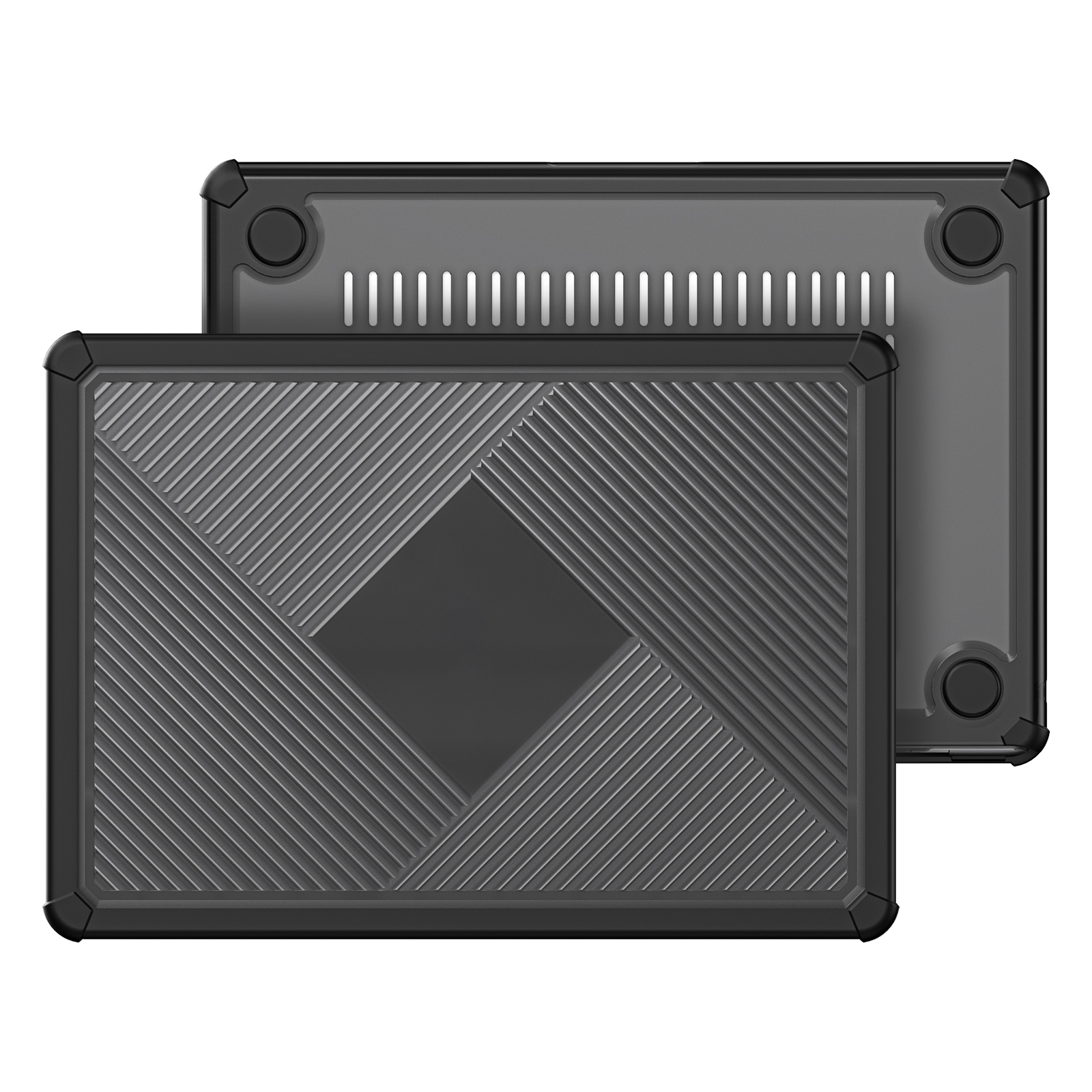 Dux Ducis - Hoes geschikt voor Macbook Pro 13.3 (2016-2020) - 360 Bescherming - Licht gewicht - Zwart afbeelding
