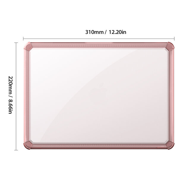 Dux Ducis - Laptoptas- Hoes geschikt voor Macbook Air 13.3 (2018-2020) - Laptop Sleeve- Laptop Tas- Warmte ventilatie - 360 Bescherming - Licht gewicht