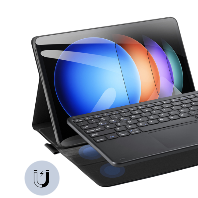 Dux Ducis - Toetsenbord hoes geschikt voor Apple iPad Pro 11 (2025) / Apple iPad Pro 11 (2024) - Afneembaar Magnetisch Toetsenbord - QWERTY - Tablet toetsenbord met touchpad - Zwart