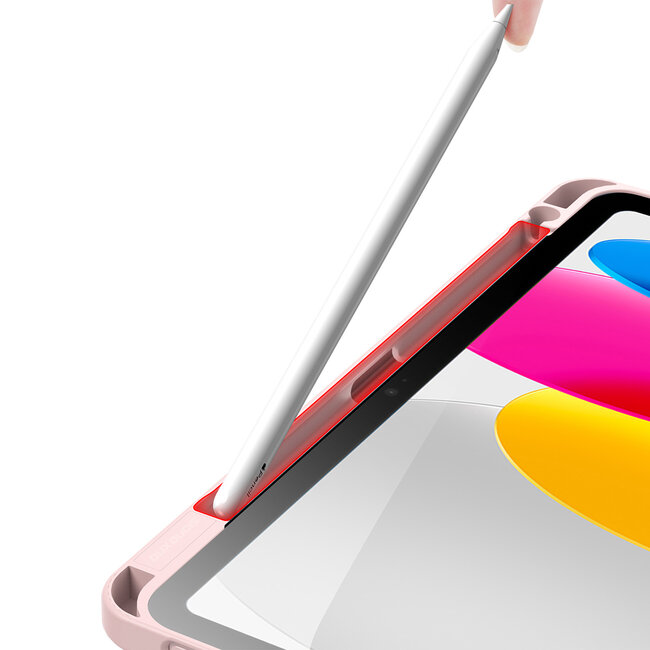 Dux Ducis - Hoes geschikt voor Apple iPad Air (2024) - 11 Inch - Magneet sluiting - Auto Sleep/Wake functie - Met Pencil houder - Roze