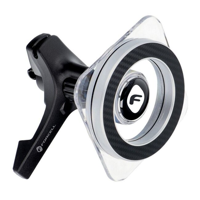 Forcell - Autohouder geschikt voor Telefoon met MagSafe - 360 draaibaar  - Ventilatierooster - Zwart