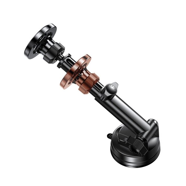 Forcell - Magnetische Telefoon houder voor in Auto - Lucht filter - Compatible met Magsafe magneet - Met Zuignap - Zwart