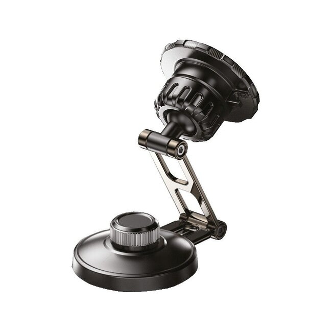 Forcell - Autohouder geschikt voor Telefoon met MagSafe - 360 draaibaar  - Met Magneet voor dashboard en voorruit - Zwart