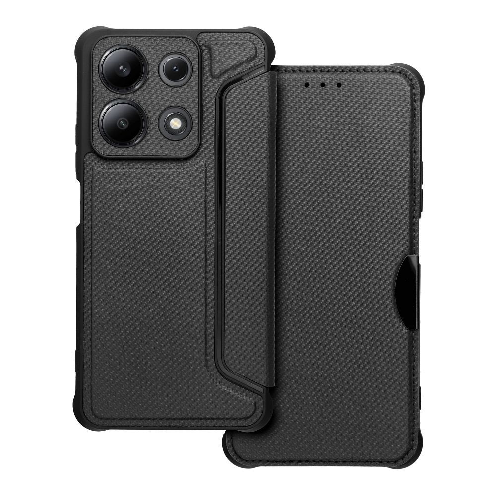 Case2go - Hoesje geschikt voor Xiaomi Redmi Note 13 5G - Schokbestendige Book Case - Zwart afbeelding