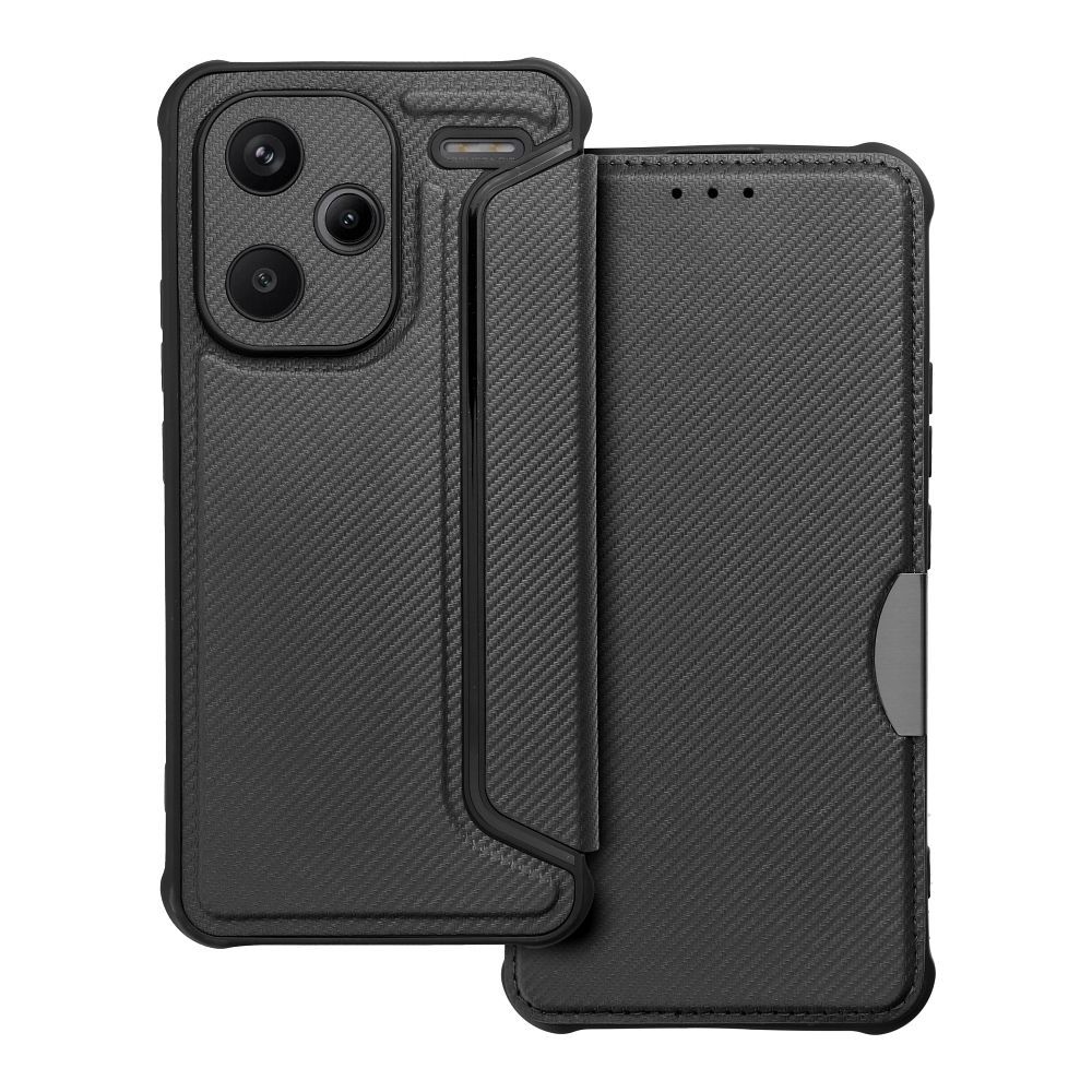 Case2go - Hoesje geschikt voor Xiaomi Redmi Note 13 Pro Plus 5G - Schokbestendige Book Case - Zwart afbeelding