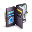 CaseMe - Telefoonhoesje geschikt voor Apple iPhone 15 - Wallet Book Case met Schouder Strap - Paars