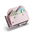 CaseMe - Telefoonhoesje geschikt voor Apple iPhone 15 Pro - Wallet Book Case met Schouder Strap - Licht Roze