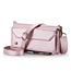 CaseMe - Telefoonhoesje geschikt voor Apple iPhone 15 Pro - Wallet Book Case met Schouder Strap - Licht Roze